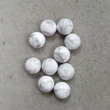 8MM ROUND CABOCHON HOWLITE(10PCS/BAG)